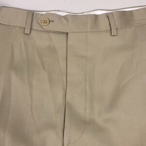 Canali Dress Pants 36 (35x30 Cuffed ) Mens Double Pleated Brown 79014 GUC